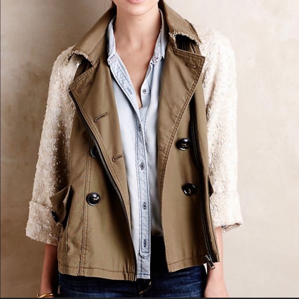 MUST HAVE!!! Classic Anthropologie Piece: Hei Hei Shimmer-Sleeve Anorak